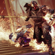 A Destiny 2 Guardian fights Containment enemies with fire aboard the Corrupted Leviathan.